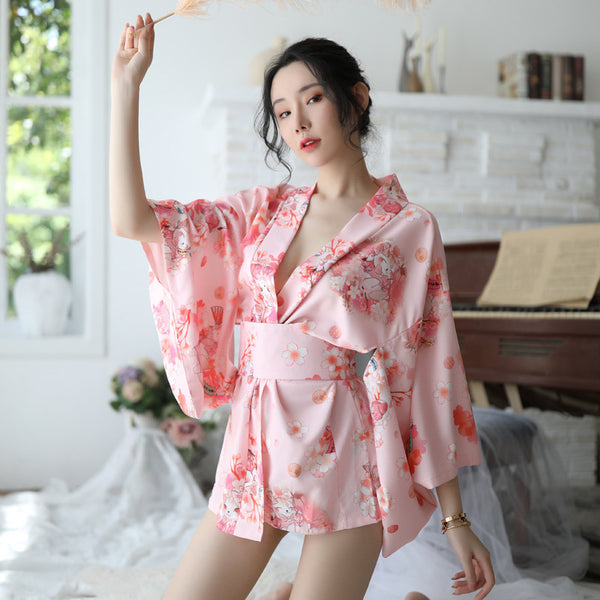 Silken Kimono Night Gown