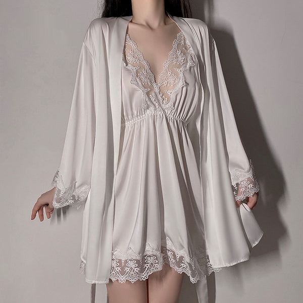Sexy Lace-Up Slip Nightwear